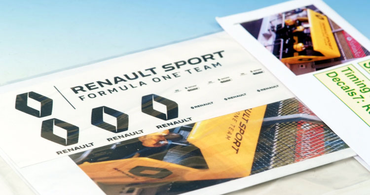STS Zeitnehmerstand decals: Team Renault